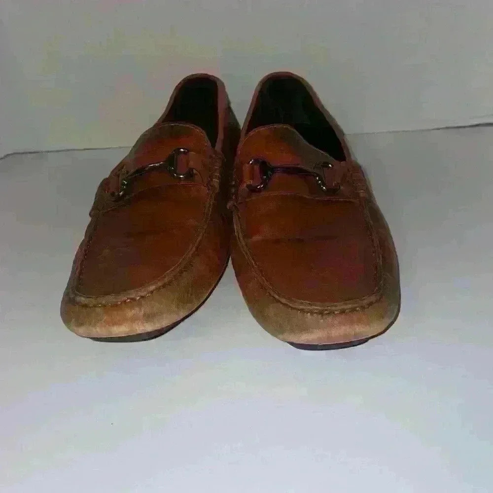 To Boot New York‎ del Amo leather cognac drivers loafers size 9 - Picture 4 of 8